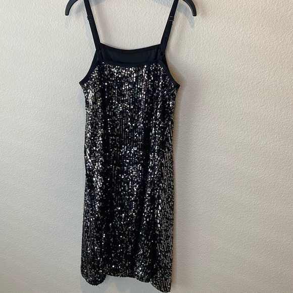 Art Class Little Black Sequins Dress Size L 10/12 - Picture 3 of 9